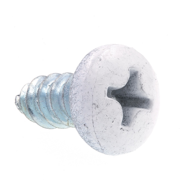 Prime-Line Sheet Metal Screw, S-Tap Pan Head Phil Dr No. 10 X 1/2in Zinc Pl Steel Black Head 25PK 9155155 - main